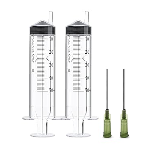 50ml Syringe & Needle Bundle (2 pack)