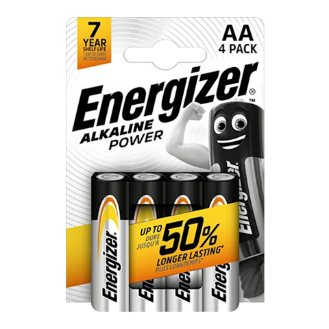 Energizer Alkaline Power AA Batteries x 4