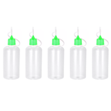 5 x 50ml Needle Tip Bottles (Green Caps)