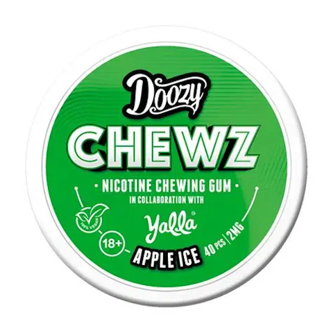 Doozy Chews Nicotine Chewing Gum (Apple Ice)