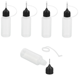 5 X 10ml Needle Tip Bottles (Black Caps)