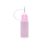 10ml Needle Tip Bottles - Pink Bottle with Pink Caps x 1