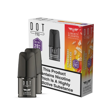 Strawberry Banana Ice - Dot Pro Refill Pods 20mg  (Liberty Flights)