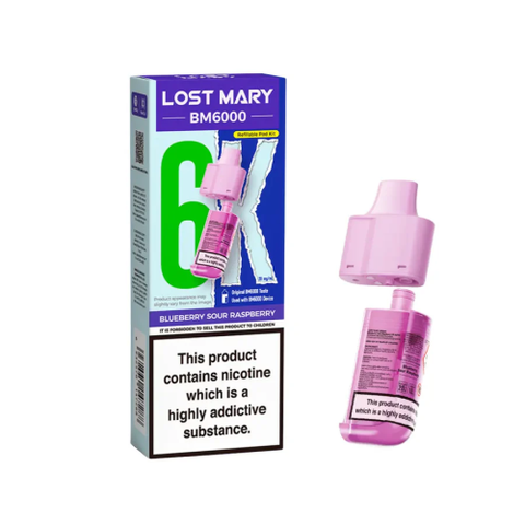 Lost Mary BM6000 Replacement Pod (Blueberry Sour Raspberry)