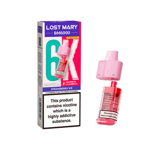 Lost Mary BM6000 Replacement Pod (Strawberry Ice)