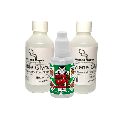Black Jack Flavour Concentrate & PG/VG package